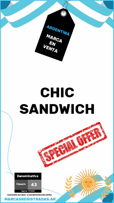 imagen de marca argentina en venta chic sandwich