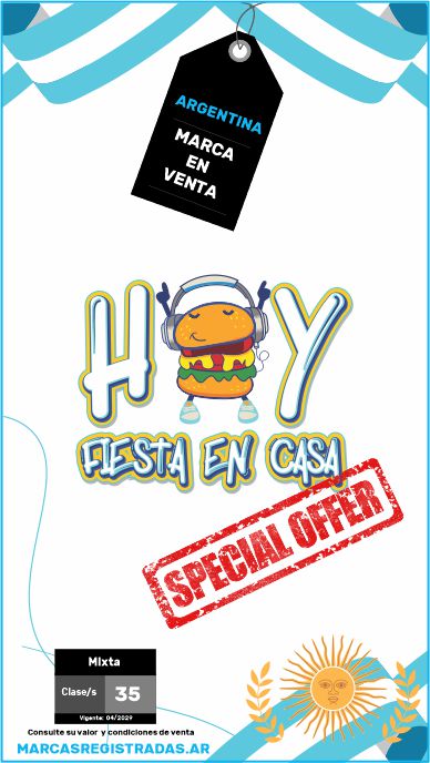 imagen de marca en venta hoy fiesta en casa